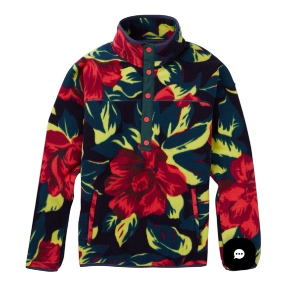 Burton Hearth Fleece Pullover Hibiscus Pink S - Picture 1 of 8